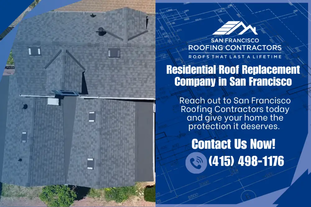 Residential roof replacement service by San Francisco Roofing Contractors