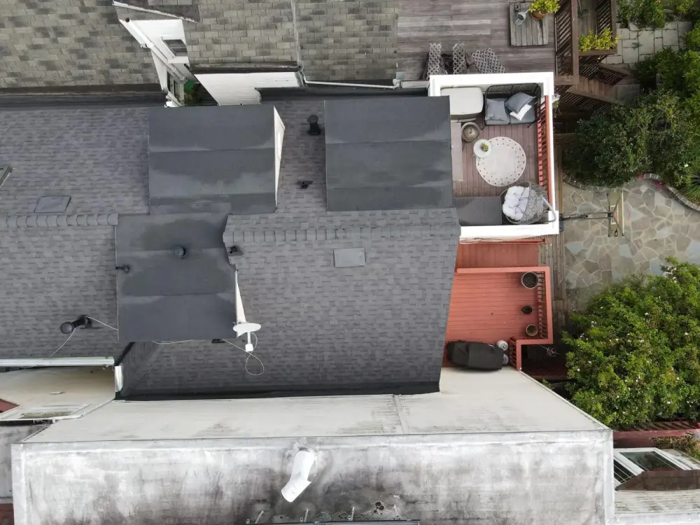 GAF shingle roof installed on a San Francisco residential home