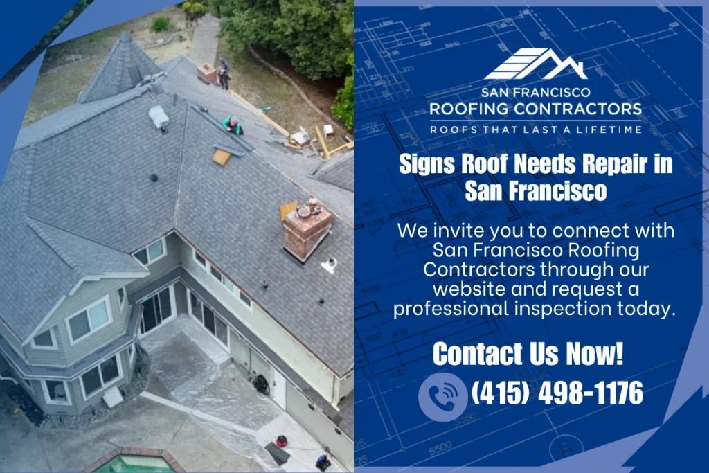 Signs That My Roof Needs Immediate Repair in San Francisco