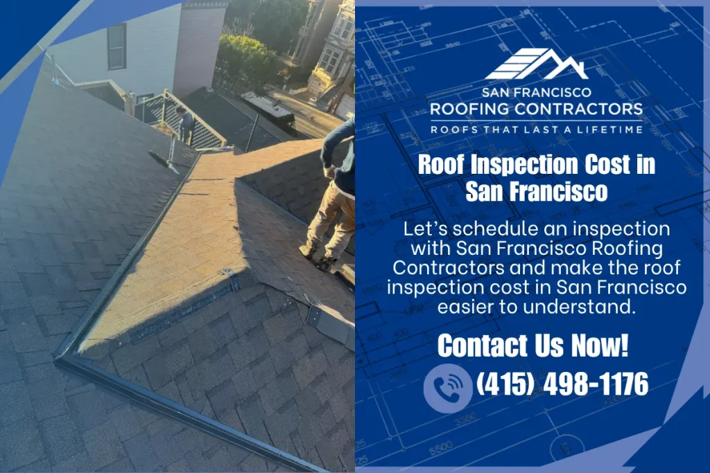 Residential roof inspection in San Francisco, CA.