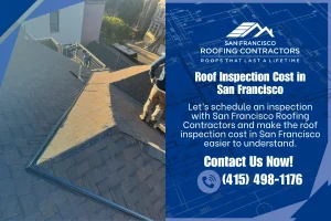Residential roof inspection in San Francisco, CA.